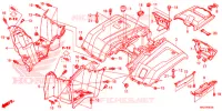 ACHTER STROOMLIJNKAP voor Honda FOURTRAX 420 RANCHER 4X4 DCT EPS 2016