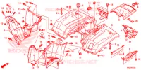 ACHTER STROOMLIJNKAP voor Honda FOURTRAX 420 RANCHER 4X4 ES RED 2016