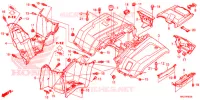 ACHTER STROOMLIJNKAP voor Honda FOURTRAX 420 RANCHER 2X4 BASE 2016