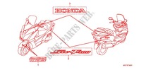 EMBLEEM/STREEP (FJS400D9/FJS400A) voor Honda SILVER WING 400 ABS 2009