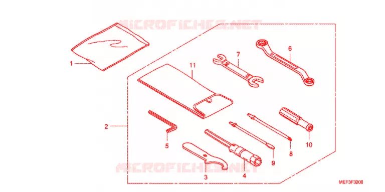 GEREEDSCHAP/ACCUVAK Honda SCOOTER 400 SILVERWING 2010  FJS400A9