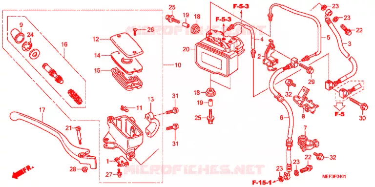 REMPOMP VOOR Honda SCOOTER 400 SILVERWING 2009  FJS400A9