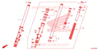 VOOR VORK voor Honda CBR 650 F ABS 2015