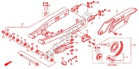 ZWAAI ARM/KETTINGKAST voor Honda TRANSALP 700 ABS 2011