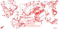 ACHTER STROOMLIJNKAP voor Honda FOURTRAX 500 FOREMAN RUBICON DCT 2016