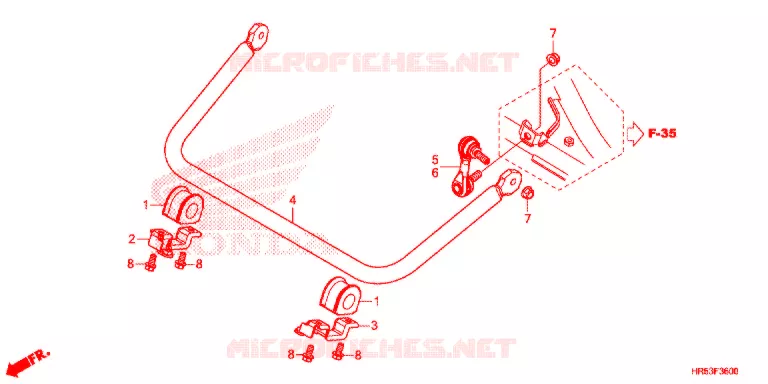 STABILISATOR Honda ATV 500 FOURTRAX 2016  TRX500FM6G