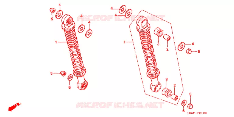 ACHTER KUSSEN(2) Honda MOTO 50 MONKEY 1997  Z50JV_M