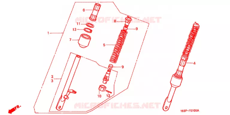 VOOR KUSSEN Honda MOTO 50 MONKEY 1995  Z50JS_M