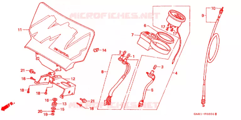 COMBINATIEMETER Honda MOTO 50 MONKEY 1993  Z50JP_M