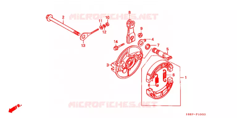ACHTER REM PANEEL Honda MOTO 50 MONKEY 2000  Z50JY_M