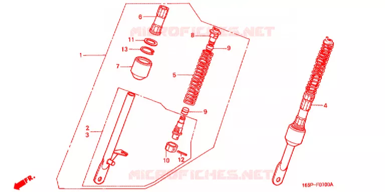 VOOR KUSSEN Honda MOTO 50 MONKEY 2000  Z50JY_M