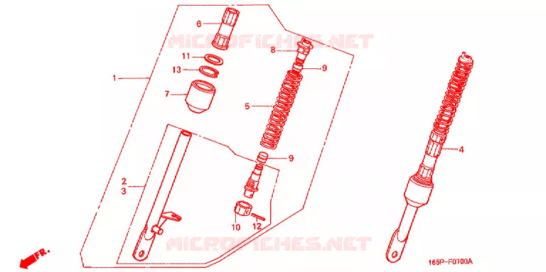 VOOR KUSSEN Honda MOTO 50 MONKEY 2001  Z50J1_M