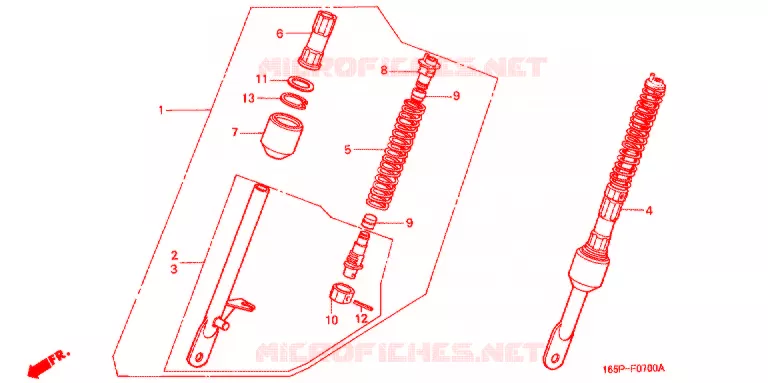 VOOR KUSSEN Honda MOTO 50 MONKEY 2003  Z50J3_MSP