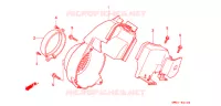 VENTILATOR AFDEKKING/DEKBAND (1) voor Honda 50 DIO 1988