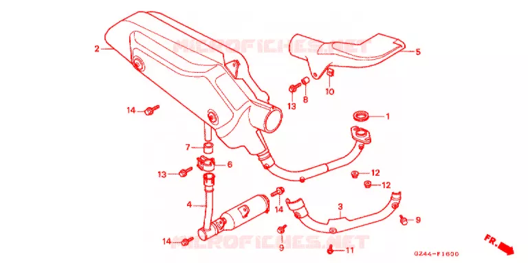 UITLAATDEMPER(2) Honda MOTO 90 CUB 1990  EZ90M