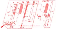 VOOR VORK voor Honda XL 250 DEGREE 1991