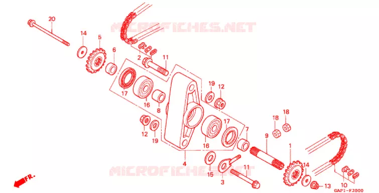 KICKSTARTER SPIL Honda MOTO 90 CUB 1993  EZS90P