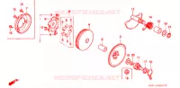 AANDRIJFFACE/ KICKSTARTER SPIL voor Honda TACT 50 STAND UP 1993