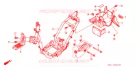 FRAME CHASSIS/ACHTER STROOMLIJNKAP (SZ50P/R/T) voor Honda TACT 50 STAND UP 1993