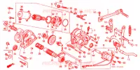 HOOFD STANDAARD/REMPEDAAL/STARTMOTOR voor Honda TACT 50 STAND UP 1993