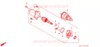 STARTEN MOTOR voor Honda TACT 50 STAND UP 1993