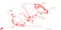 STUUR    HENDEL AFDEKKING (SZ50P/R/T) voor Honda TACT 50 STAND UP 1993