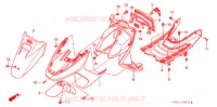 VOORKAP / BEENSCHERM (SZ50P/R/T) voor Honda TACT 50 STAND UP 1993