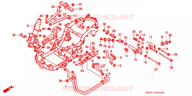 FRAME CHASSIS Honda SCOOTER 250 FREEWAY 1995  CH250R
