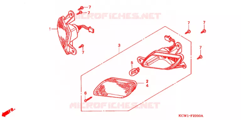 KNIPPERLICHT(2) Honda SCOOTER 125 SPACY 1999  CHA125W