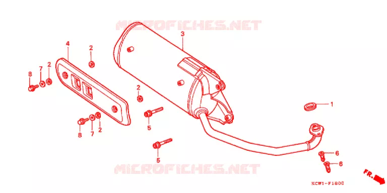 UITLAATDEMPER (CHA125S,W) Honda SCOOTER 125 SPACY 2000  CHA125W