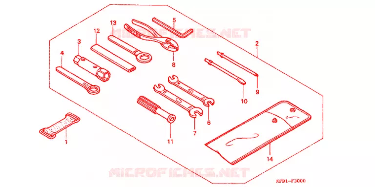GEREEDSCHAP/ACCUVAK Honda MOTO 230 SL 1998  SL230W