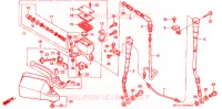 VOORREM HOOFDCILINDER voor Honda AFRICA TWIN 750 1993