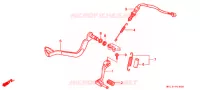 HOOFD STANDAARD/REMPEDAAL voor Honda AFRICA TWIN 750 1994
