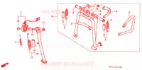 HOOFD STANDAARD/REMPEDAAL voor Honda AFRICA TWIN 750 1994