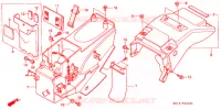 ACHTER STROOMLIJNKAP voor Honda AFRICA TWIN 750 1994