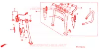 HOOFD STANDAARD/REMPEDAAL voor Honda AFRICA TWIN 750 1994