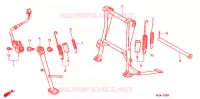 HOOFD STANDAARD/REMPEDAAL voor Honda CB 500 1996