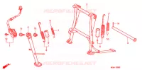 HOOFD STANDAARD/REMPEDAAL voor Honda CB 500 1996