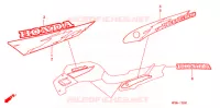 STICKERS (1) voor Honda CB 500 1996