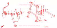 HOOFD STANDAARD/REMPEDAAL voor Honda CB 500 1998