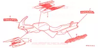 STICKERS (3) voor Honda CB 500 1998