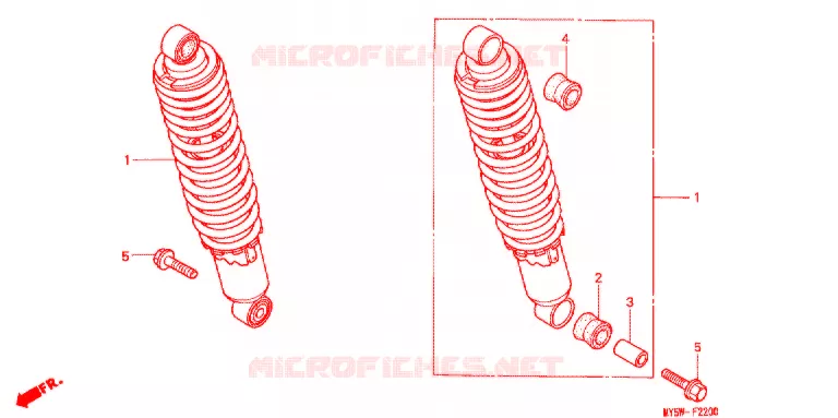 ACHTER KUSSEN(2) Honda MOTO 500 CB 2000  CB500SY