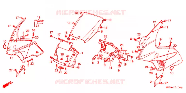 ZITTING/ACHTER KAP Honda MOTO 500 CB 2000  CB500SY