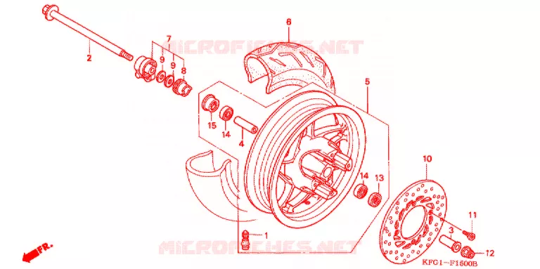 VOOR WIEL Honda SCOOTER 250 FORSIGHT 2000  FES250X