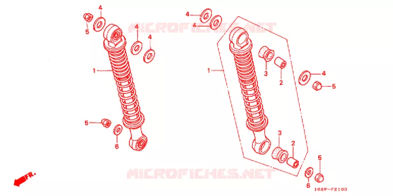 ACHTER KUSSEN(2) Honda MOTO 50 MONKEY 2001  Z50J1_M