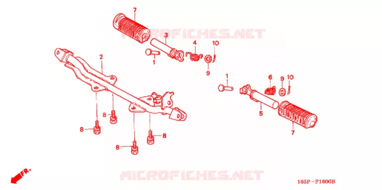 OPSTAP/KICKARM/ WISSEL PEDAAL Honda MOTO 50 MONKEY 2001  Z50J1_M