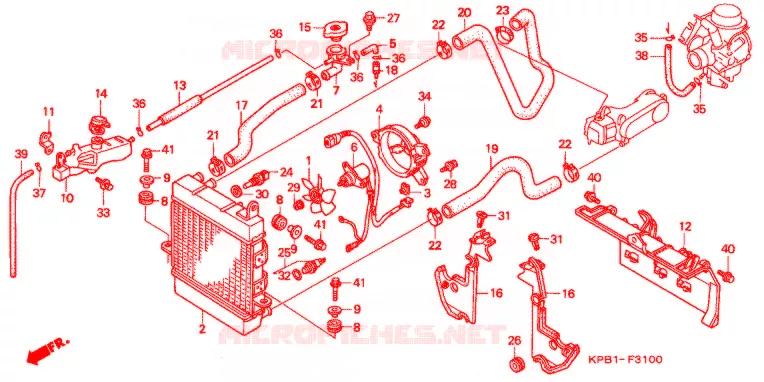 RADIATOR Honda SCOOTER 250 FORZA 2002  NSS250A2_J