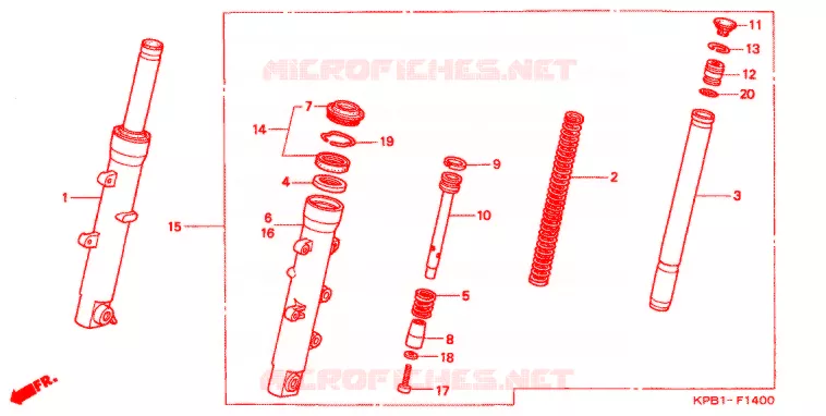 VOOR VORK Honda SCOOTER 250 FORZA 2002  NSS250A2_J