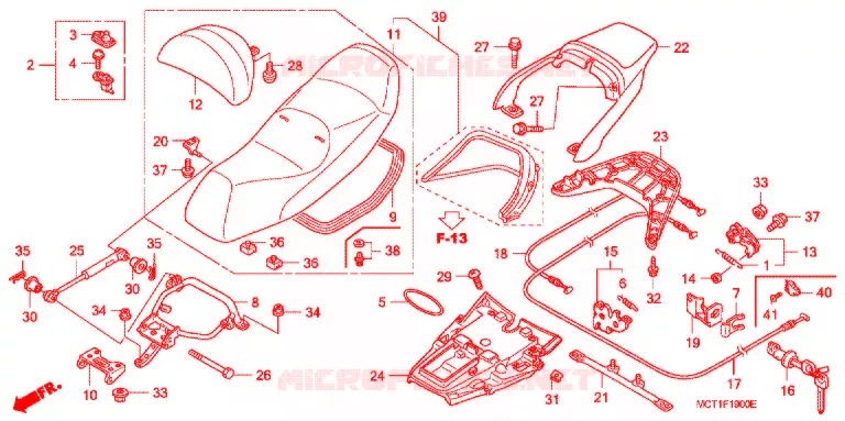 ENKELE ZITTING(2) Honda SCOOTER 600 SILVERWING 2003  FJS600A3_J