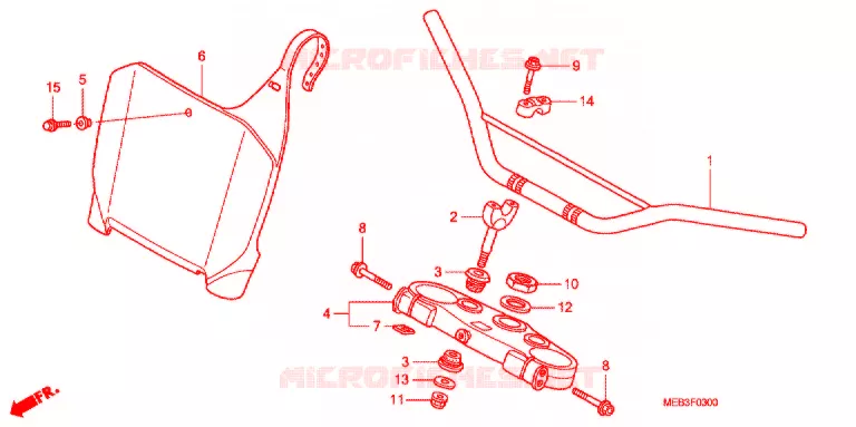 HENDEL PIJP/BOVENSTE BRUG  Honda MOTO 450 CRF 2002  CRF450R2